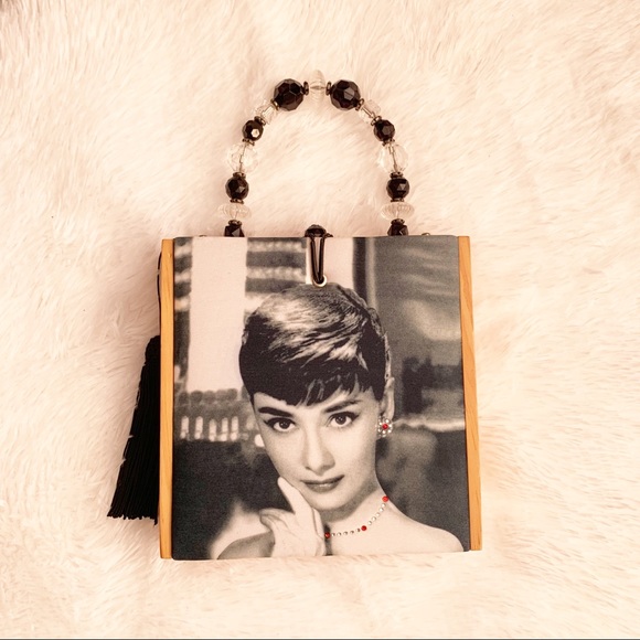 Handmade Handbags - Vintage Audrey Hepburn Cigar Box Purse